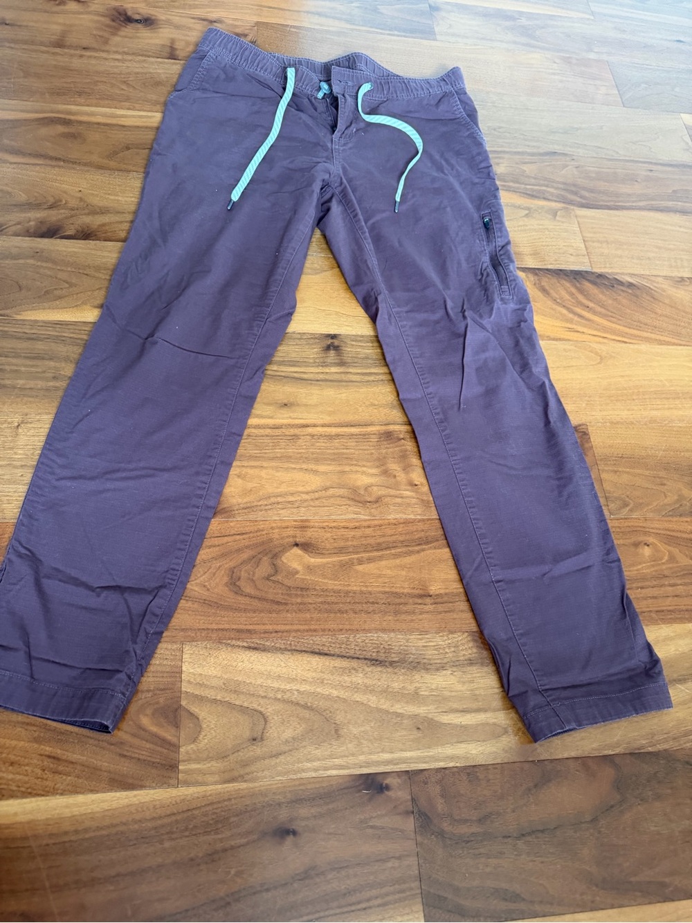 Vuori Plum Casual Shorts with Aqua Logo Patch
